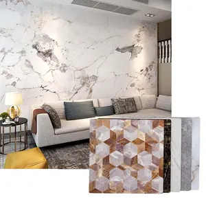 Chất lượng cao nội thất bằng đá cẩm thạch WPC Board Panel tường PVC Panel đá cẩm thạch trang trí nội thất
