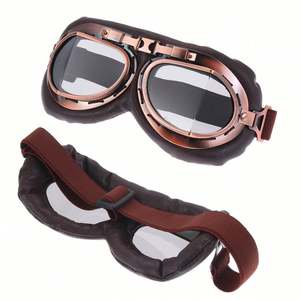 Gafas de Sol de Motocicleta con Logotipo Personalizado, de Cuero Vintage, Protectoras, Resistentes al Viento, para Hombre y Mujer - Product Image 5