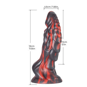 Gode en silicone en forme de dragon portable avec ventouse puissante peluche en forme spéciale pour femmes hommes et couples - Product Image 3