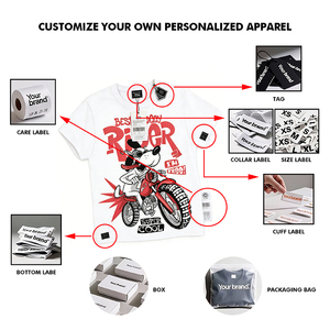 커스텀 티셔츠 100% 프리미엄 순면 플레인 클래식 반팔 티셔츠 여름 220g 캐주얼 고품질 남성 티셔츠 - Product Image 3