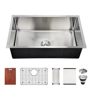 Professional Custom Vegetable Washing Kitchen Sink Stainless Steel Undermount Handmade Sink