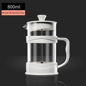 <span class=keywords><strong>Set</strong></span> di caffettiera bianca per caffè freddo con filtro Fine in acciaio inossidabile 304 - Product Image 4