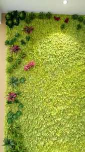 منازل وحدائق-لوحات جدارية, لوحات جدارية خضراء للاستخدام الداخلي مختلفة الاستخدامات بسعر الجملة ، أعشاب الطحالب ، ديكور للمنزل ، حائط من مادة الجريوفيتي - Product Image 3