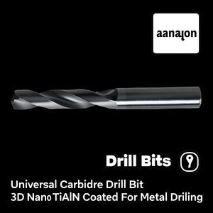 Broca universal de carburo 3xD con revestimiento Nano TiAlN para perforación de metal - Product Image 3