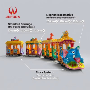 Tren Eléctrico con Temática Navideña, Juego Mecánico para Niños, Parque Infantil al Aire Libre, Punto Turístico, Equipo de Entretenimiento Familiar - Product Image 1