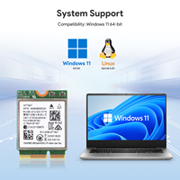Módulo MediaTek MT7927 WiFi 7 Bluetooth 5.4 Tri Banda M.2 2230 de 5764 Mbps para Laptop, PC de Escritorio