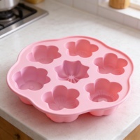 Ensemble de moules à pâtisserie en silicone DIY, 6 fleurs, pour la maison, la cuisine, résistant au four et au lave-vaisselle, outils de pâtisserie