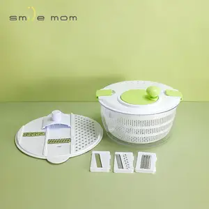 Smile — ensemble de ustensile en plastique, pour salade de fruits et légumes, avec râpe, portable