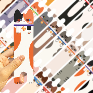 Cartoon Cat serie taccuino minimalista materiale letterario e creativo cartone animato pacchetto di 6 gatti magnetico <span class=keywords><strong>libro</strong></span> marchi e adesivi - Product Image 3