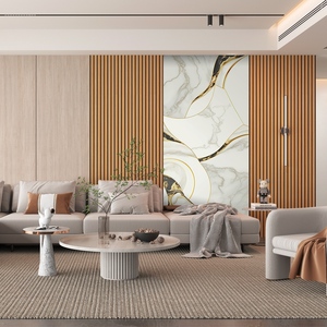 Autocollants muraux 3D en faux marbre SXP PET 1200*2400mm, autocollants muraux en faux marbre imperméables et résistants aux rayures pour le salon - Product Image 6