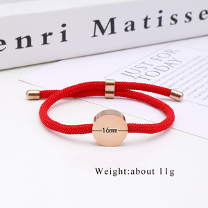 Bracelet de corde à breloques en perles rondes personnalisées avec logo personnalisé Bracelet de surfeur en corde de Milan Bracelet de corde de voile Cadeau unique pour homme - Product Image 5