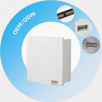 Boîtier de distribution d'alimentation EMC LVD garanti IP30 résistant à la poussière et à l'eau, avec couvercle PC auto-extinguissant, solution d'alimentation industrielle