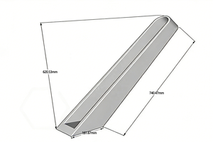 Support de stationnement pour vélos moderne en <span class=keywords><strong>trois</strong></span> dimensions, installation en extérieur, type à fente, colonne de verrouillage pour les lieux publics - Product Image 3