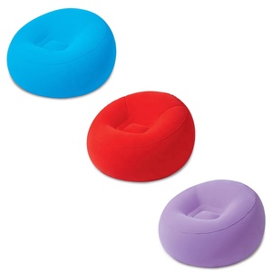 Bestway 75052 <strong>Inflatable</strong> <strong>Chair</strong> Foldable Flocking Bean Bag Portable Sofa Furniture - Product Image 2