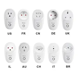 SONOFF — interrupteur intelligent S26, prise de courant à distance, sans fil, avec Alexa Google, Standard US/UK/CN/AU/ue/BR/IT/CH/IL