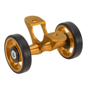 Guardabarros para Bicicleta, Ruedas Dobles Easywheel para Bicicleta Plegable <span class=keywords><strong>Brompton</strong></span>, para Dahon, Negro - Product Image 2