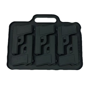 Moule en silicone à 6 cavités en forme <span class=keywords><strong>de</strong></span> pistolet pour glaçons, chocolats, bonbons, résine et plâtre - Product Image 5
