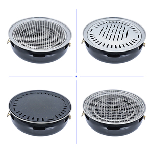 Parrilla eléctrica para barbacoa Pinnovo, Mesa integrada para barbacoa, mesa redonda, parrilla para barbacoa, <span class=keywords><strong>horno</strong></span> para salida de aire superior - Product Image 4