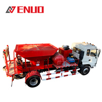 Pulvérisateur de remplissage de nids-de-poule pour routes en asphalte ENUO ESP-5000 avec moteur diesel, commande PLC, monté sur camion