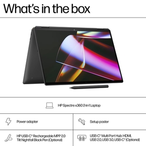 Nuevo <span class=keywords><strong>Spectre</strong></span> X360 de 16 Pulgadas, Core I7-155H, SSD de 1 TB/2 TB, Pantalla Táctil IPS de 2.8K, Portátil de Metal con Teclado en Inglés, Edición Empresarial para el Hogar - Product Image 6