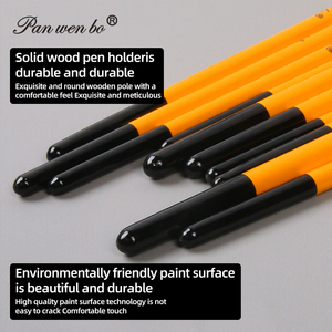 Panwenbo 10 pz pennello per pittura ad acquerello in Nylon 100% professionale arte acrilico pennelli Set pennello per pittura acrilica - Product Image 6