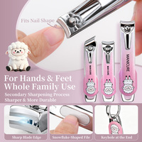 Set Profesional de 10 Piezas para el Cuidado de las Uñas, Kit de Manicura y Pedicura de Acero Inoxidable, Herramientas Portátiles de Viaje para Cortar Uñas