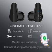 Serrure intelligente en aluminium Glomarket Tuya/TTLOCK avec reconnaissance d'empreintes digitales pour la maison, la chambre, le bureau