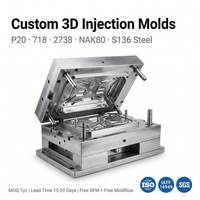 Fabrication de moules en plastique, moulage par injection de haute précision, polissage miroir, échantillon T1, moule pour dispositifs médicaux, moule à paroi mince, acier P20 personnalisé, 1M