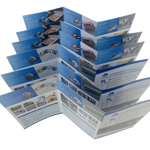 Brochure publicitaire pliée personnalisée format A3 A4 A5, imprimée sur carton duplex, pelliculée, prix usine - Product Image 1