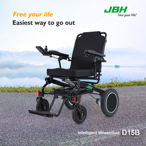 Silla de ruedas eléctrica de doble motor plegable con control remoto a precio de descuento - Product Image 2