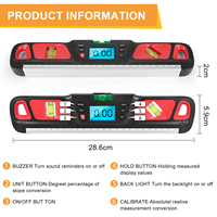 Handheld Digital Measuring Tool Level Angle Ruler