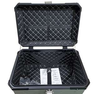 F2-<span class=keywords><strong>MOTO</strong></span> 65L noir aluminium étanche <span class=keywords><strong>moto</strong></span> <span class=keywords><strong>Top</strong></span> <span class=keywords><strong>Case</strong></span> queue boîte bagages Maxi-Scooter boîtier en métal 1 an de garantie - Product Image 4