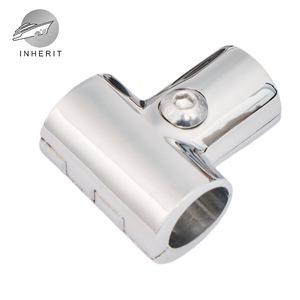 Raccord en T séparable à 90 degrés en acier inoxydable 316 de 22/25 mm pour tuyauterie marine Heritage Metal - Product Image 2