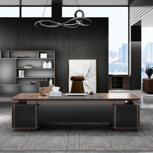 Modern Large Executive Wooden Furniture Luxury Ceo Acrylic Office Desk Table Organizer With Drawer - Product Image 6