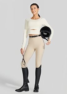 여성 승마 바지 슬림핏 미드라이즈 벨트 잠금 숨겨진 포켓 UPF 50+ 자외선 차단 75% 나일론 25% 스판덱스 - Product Image 5
