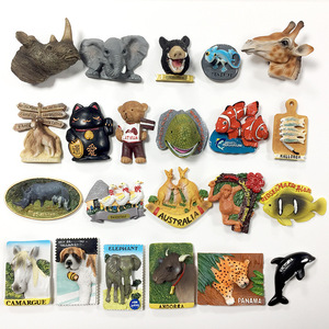 Juego de Imanes de Resina con Temática Animal para Refrigerador, Recuerdo de Viaje, Decoración para Refrigerador para Amantes de la Vida Silvestre - Product Image 1