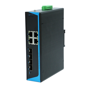 พอร์ตออปติคอล SFP 10G จำนวน 4 พอร์ต และพอร์ตไฟฟ้าแบบปรับได้ Base-T 10M/100M/1000M/2500M จำนวน 4 พอร์ต สวิตช์เกรดอุตสาหกรรม สวิตช์ 2.5gb - Product Image 2