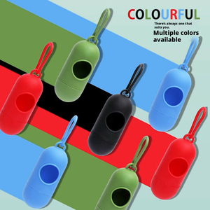 Boîte de rangement portable pour sacs à déjections canines avec distributeur LED intégré – Écologique - Product Image 1