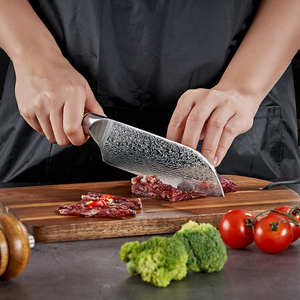 Cuchillo Santoku de Cocina Damasco VG10 con Mango de Ébano - Product Image 2