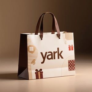 Biodegradable Brown Kraft Shop <b>Bag</b> Custom Printed Eco friendly Grocery <b>Shopping</b> <b>Bag</b> for Supermarket Use - Product Image 5