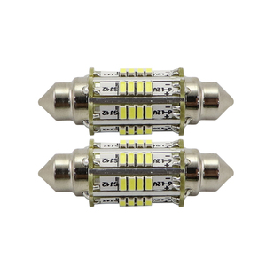 Ampoule <span class=keywords><strong>LED</strong></span> 3W Super Lumineuse 6V <span class=keywords><strong>12V</strong></span> 42mm Festoon 211-2 212-2 <span class=keywords><strong>pour</strong></span> la Restauration Intérieure de Voitures Vintage Éclairage Automobile Classique - Product Image 5