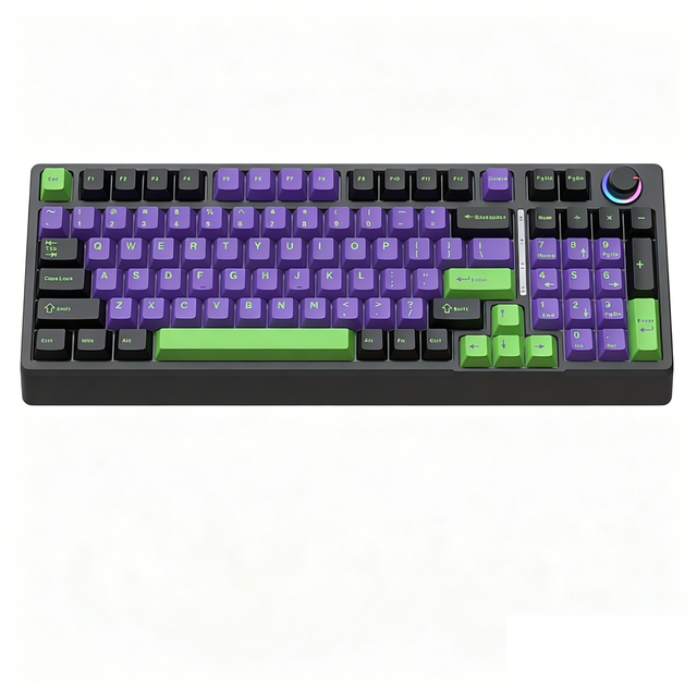 In-stock Wholesale H98 Mechanical Keyboard Design Light Mixing for Home Office With Knob Three-mode Wireless Wired BT Keyboard