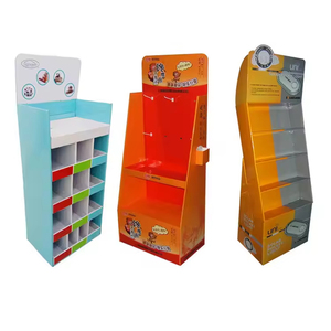 Étagères d'affichage en carton pop personnalisées de qualité supérieure, présentoirs de sol pour supermarchés - Product Image 5