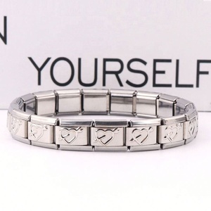 Bracelet de montre unisexe à maillons en acier inoxydable plaqué or 18 carats, géométrique, à modules détachables, personnalisable, vente en gros, offre spéciale - Product Image 2