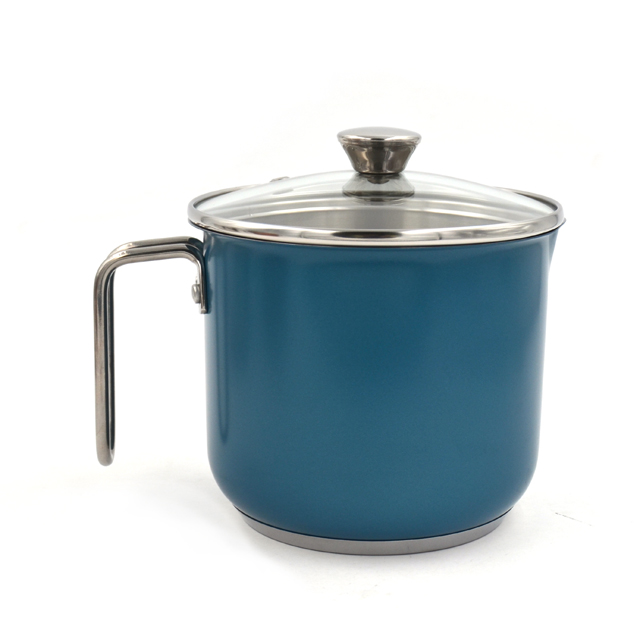 Высококачественная 100% пищевая нержавеющая сталь 304 кухонная кастрюля для приготовления супа и молока со стеклянной крышкой от производителя