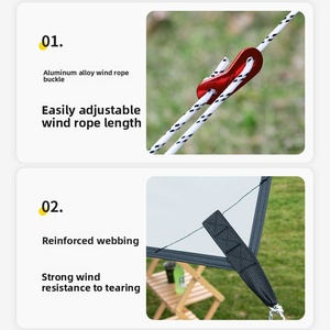 Vente Rectangle Jardin <span class=keywords><strong>Voile</strong></span> Extérieur Pare-Soleil Filet PU Enduit Fini Grande Taille Parasol pour Camping et Randonnée - Product Image 2