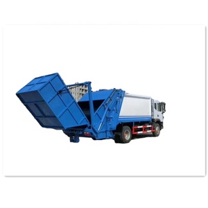 Dongfeng swing arm compactor 10 ton waste collection side bin truck compressor with rolling arm garbage truck