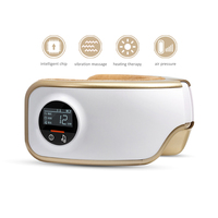 Pangao Abnehmbares und Waschbares Stoff Smart Elektrisches Musiktherapie-Luftdruck-Vibrations-Augenmassagegerät mit Wärme