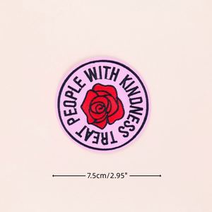 New Design Iron on Punk Style Girl Power love Heart Patch for Clothing Bag Decoration - Product Image 6