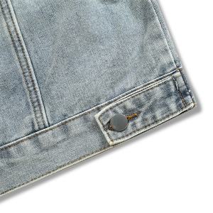 Chaqueta Vaquera Azul Claro para Hombre, Estilo Twill, con Botones, Invierno, Personalizada, Apta para Y2K, Casual, Urbana, Hip-hop - Product Image 6